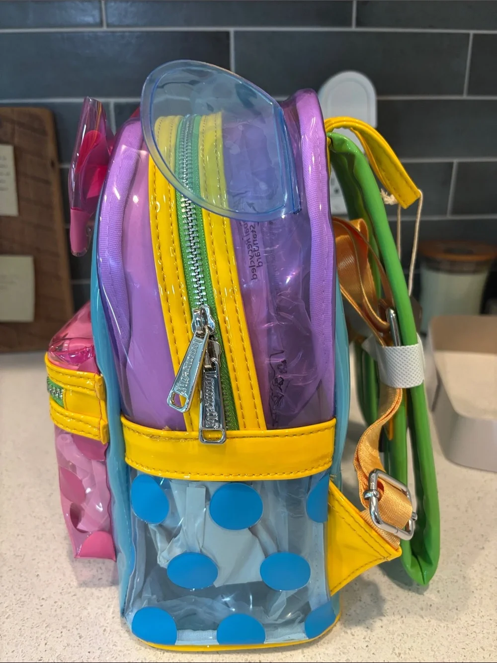 Clear Loungefly Minnie Bow Mini Backpack NWT